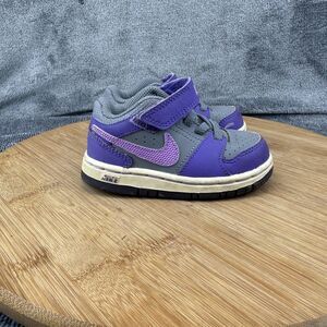 Nike Shoes Girls Toddler Size 5C Purple Gray Strap Athletic Sneakers 588063-051